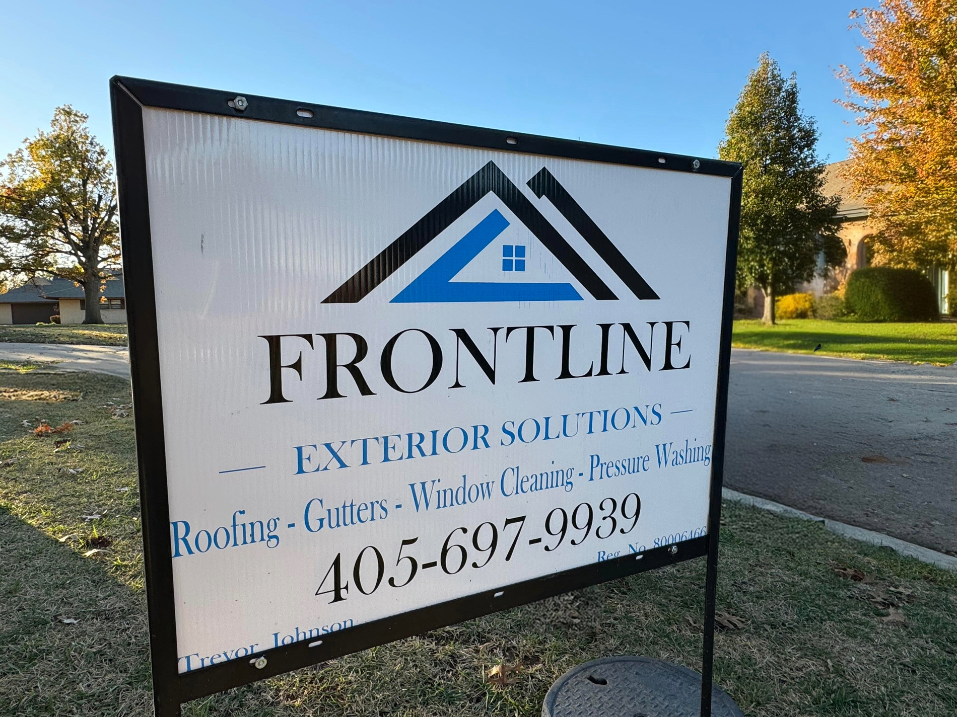 frontline exterior solutions sign